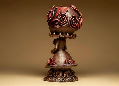 Dia de los Muertos Doll on Stand, Red Doll