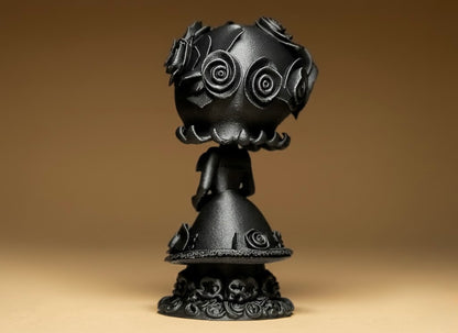 Dia de los Muertos Doll on Stand, Red Doll