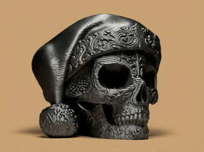Santa Skull / Craniu Mos Craciun