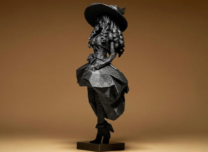 Playful Witch - Geometric Figurine