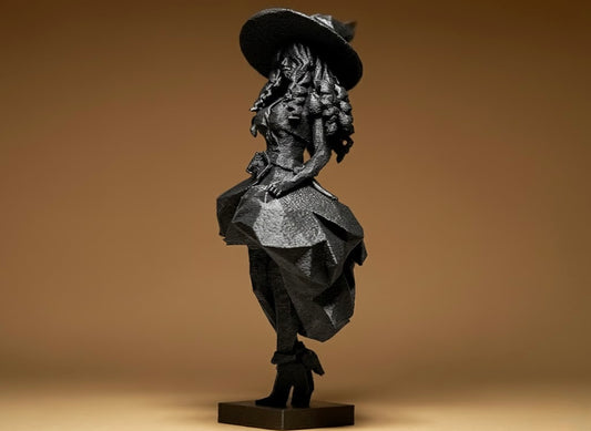 Playful Witch - Geometric Figurine