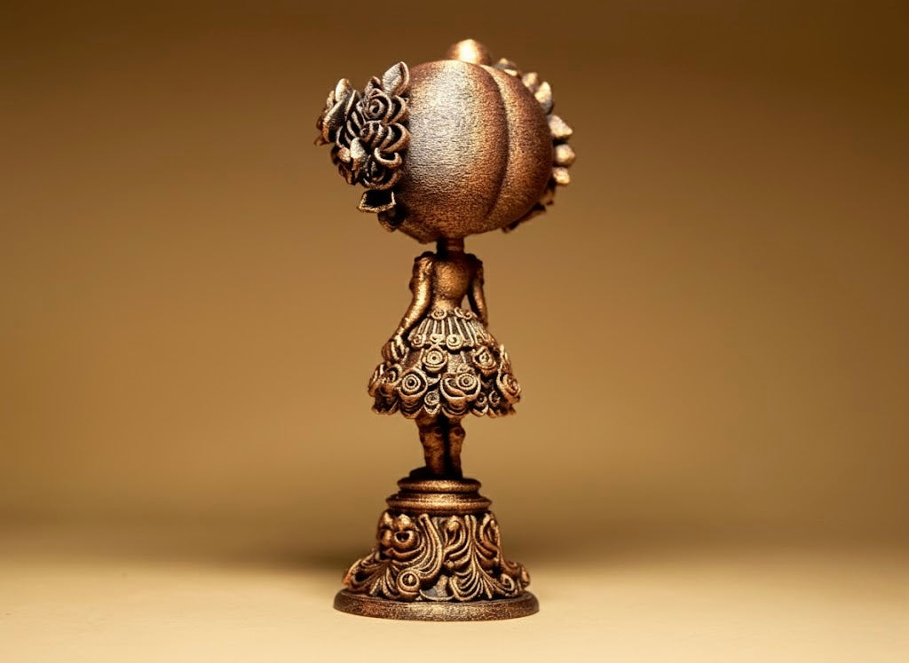 Dia de los Muertos Doll on Stand