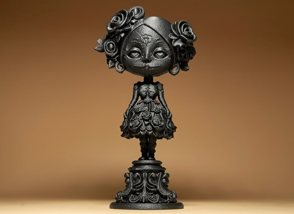 Dia de los Muertos Doll on Stand