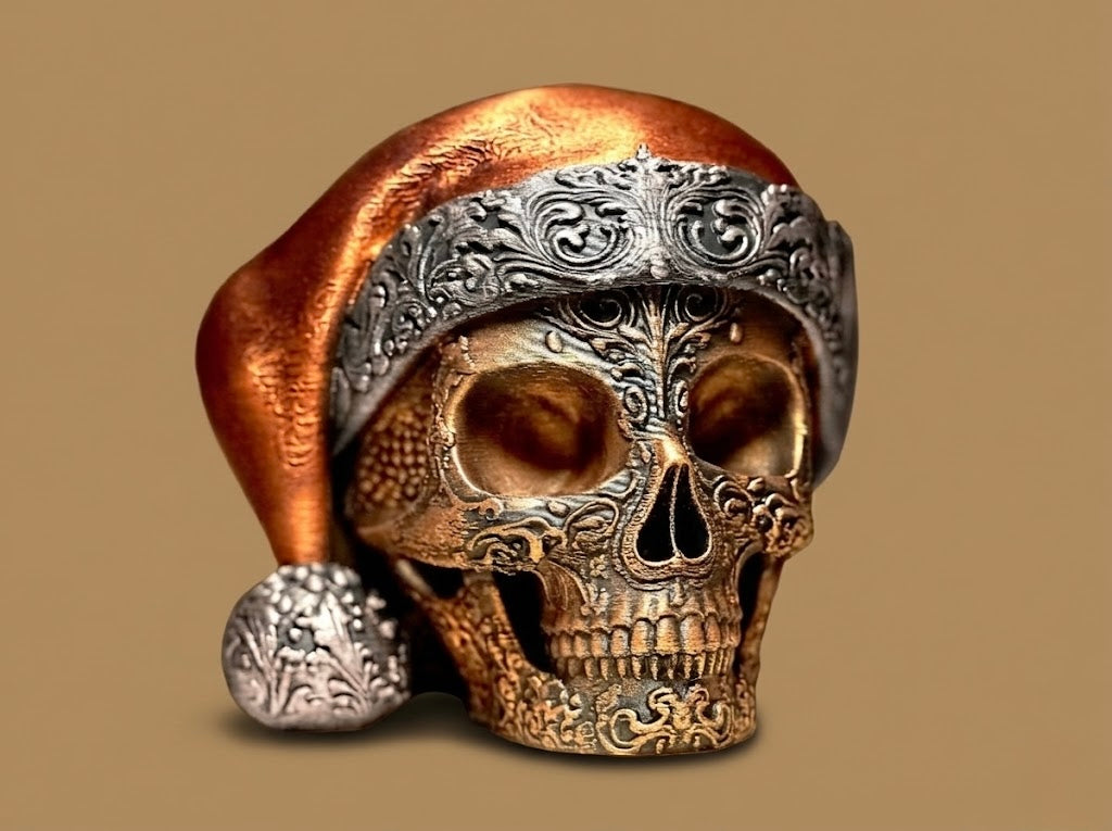 Santa Skull / Craniu Mos Craciun