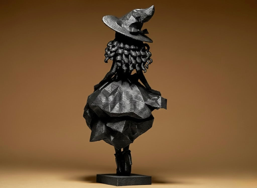 Playful Witch - Geometric Figurine