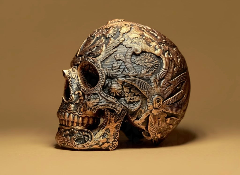 Ornamental Dia Dos Muertos Skull