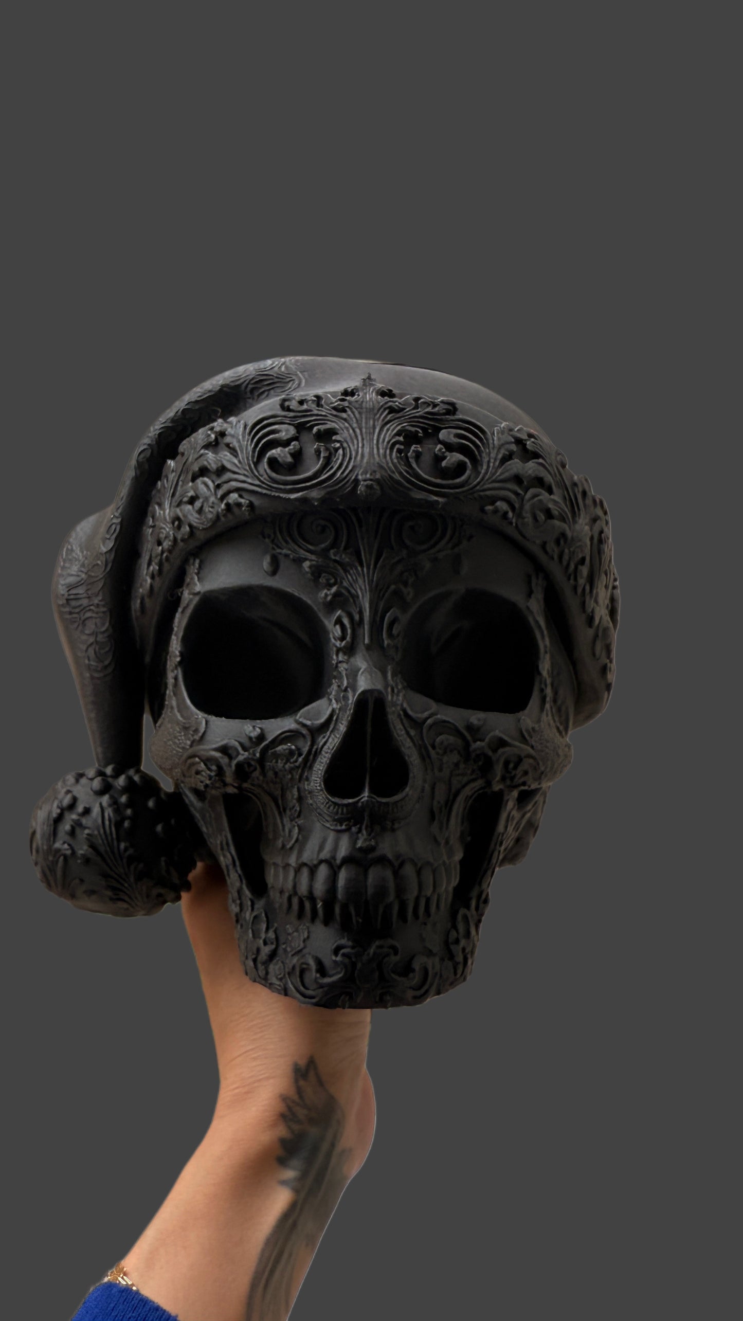 Santa Skull / Craniu Mos Craciun