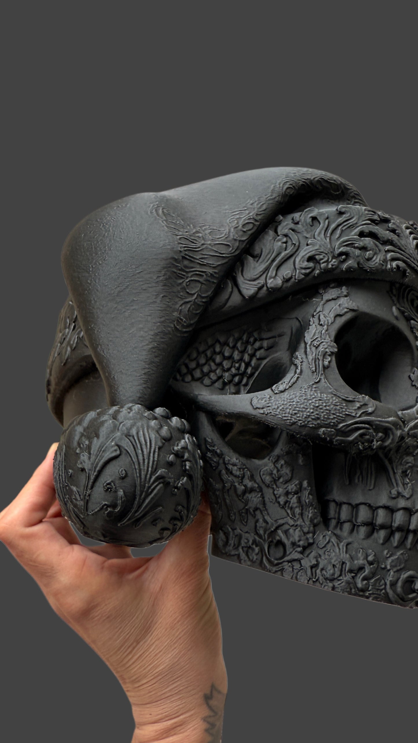 Santa Skull / Craniu Mos Craciun